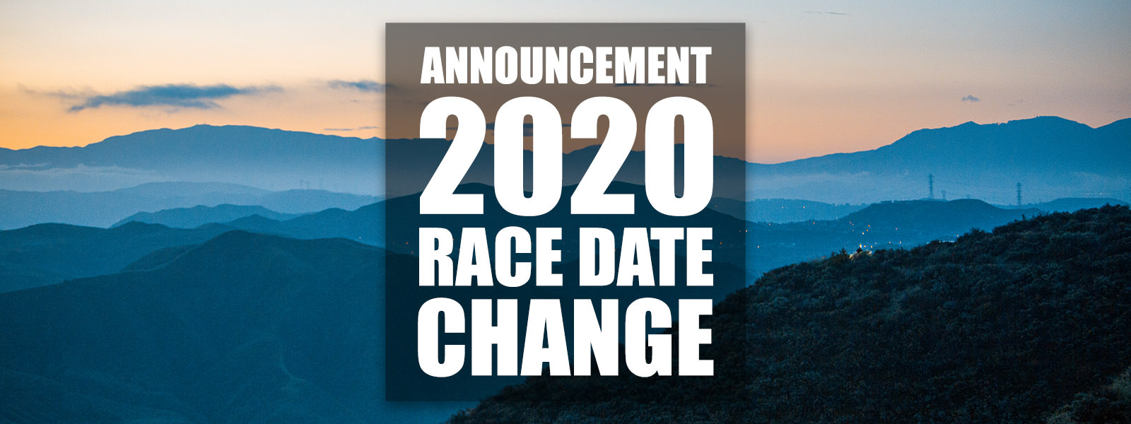 2020 RACE DATE CHANGE